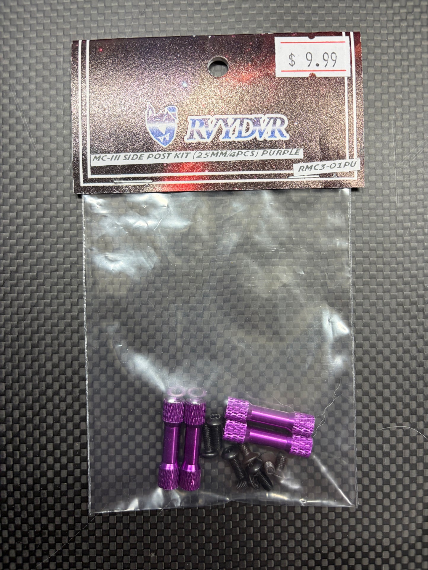 RVYDVR MC-III Side post kit (25MM/4PCS) PURPLE