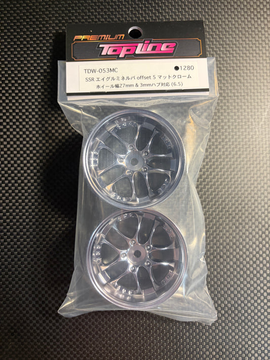 TOPLINE SSR Aigle Minerva Wheel (Offset 5/Matte Chrome/2pcs)
