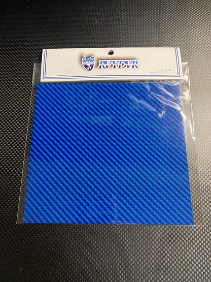 Colored carbon fiber hood graphic