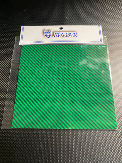 Colored carbon fiber hood graphic