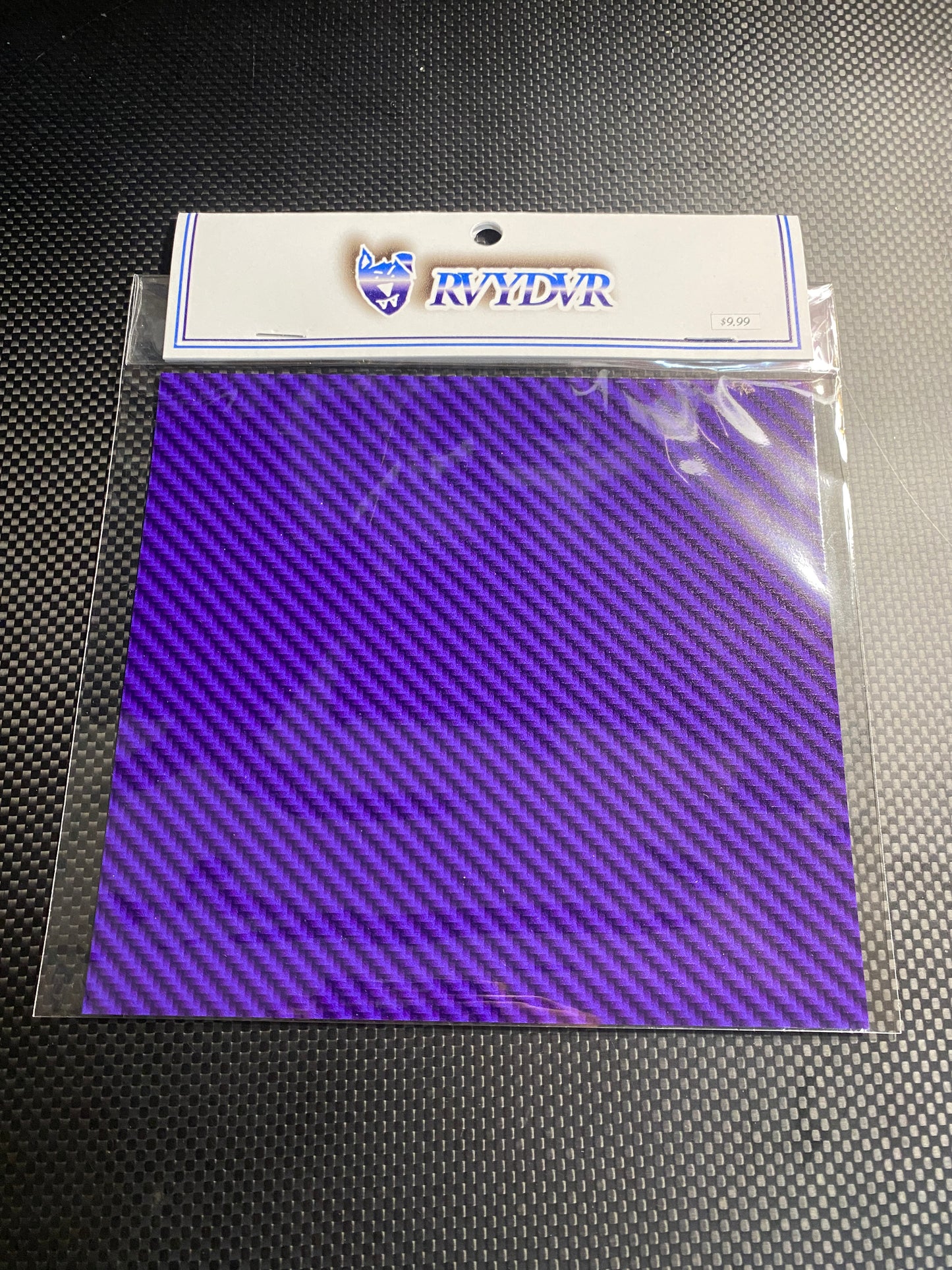 Colored carbon fiber hood graphic