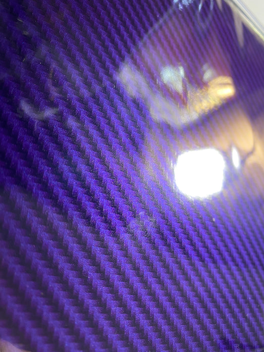 Colored carbon fiber hood graphic (METALLIC VINYL BASE)