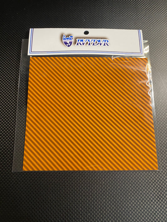 Colored carbon fiber hood graphic