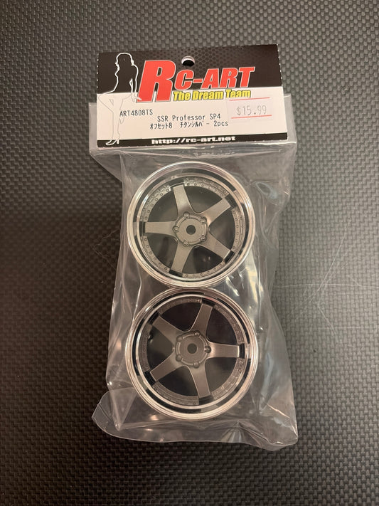 Rc Art SSR Professor SP4 offset 8 TITAN grey/SILVER (Rimumekki) (2pcs)