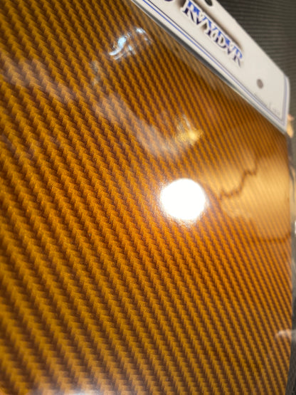 Colored carbon fiber hood graphic (METALLIC VINYL BASE)