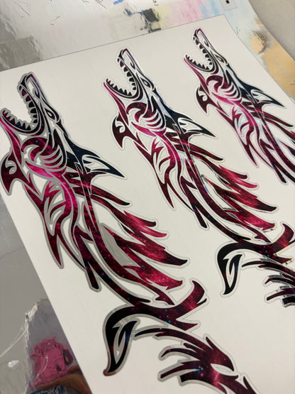 RVYDVR shark livery decals (CHROME)