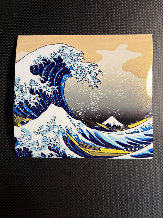 HOKUSAI WAVE hood graphic GOLD FLAKE VINYL