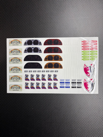 RVYDVR Street Legal sticker set