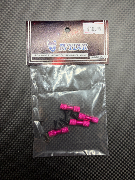 RVYDVR RDX Side post kit (20mm/4pcs)  (PINK)