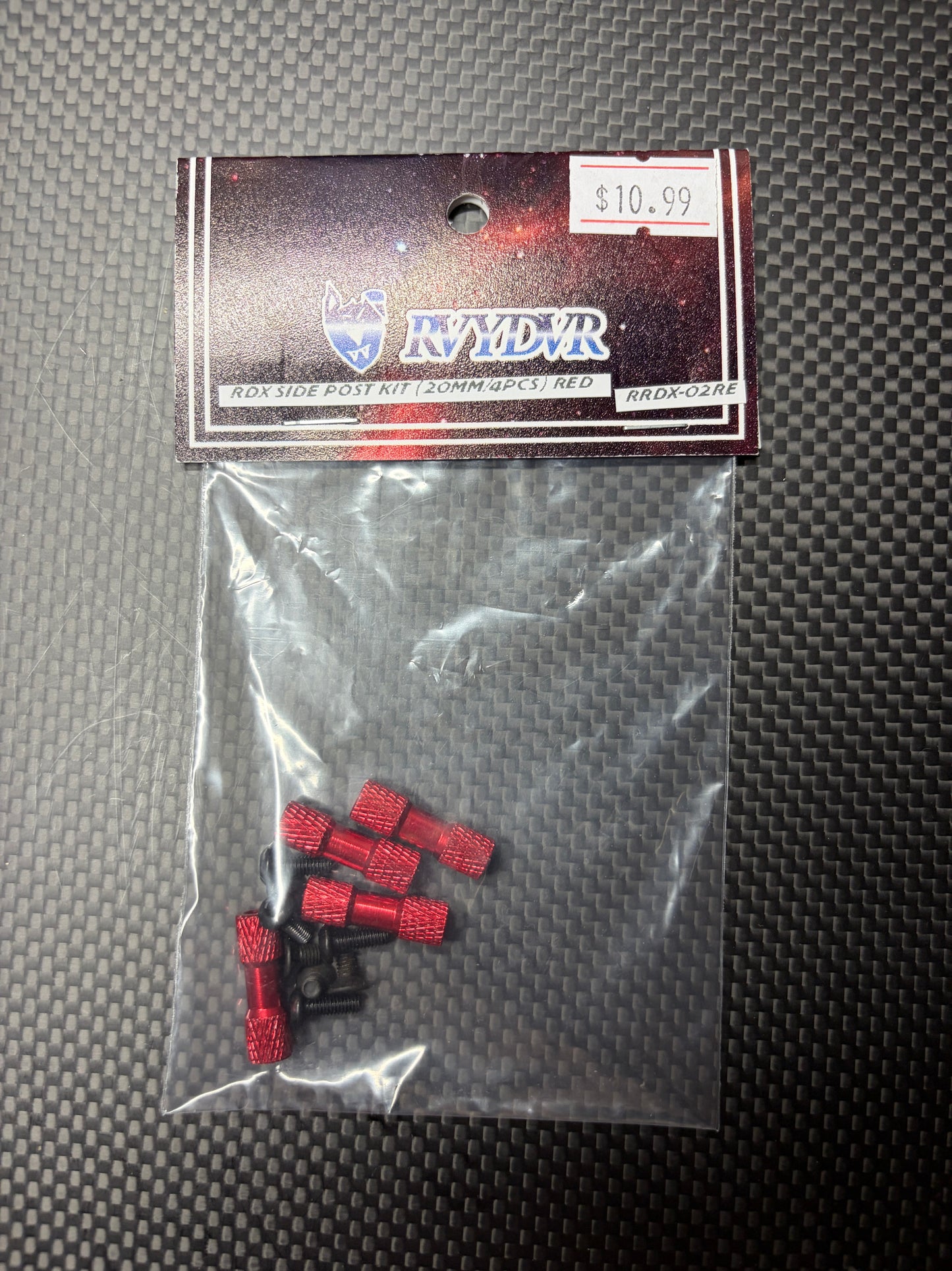 RVYDVR RDX Side post kit (20MM/4PCS) RED