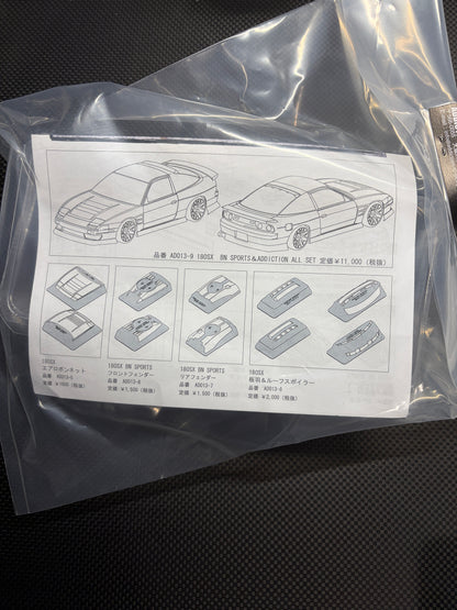 ADDICTION 180sx roof spoiler and trunk spoiler set