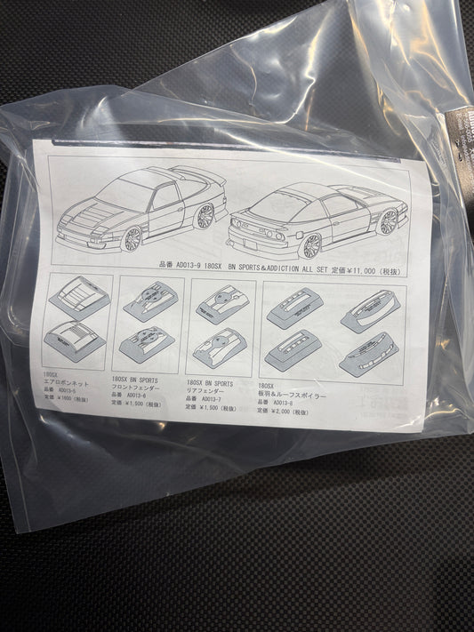 ADDICTION 180sx roof spoiler and trunk spoiler set