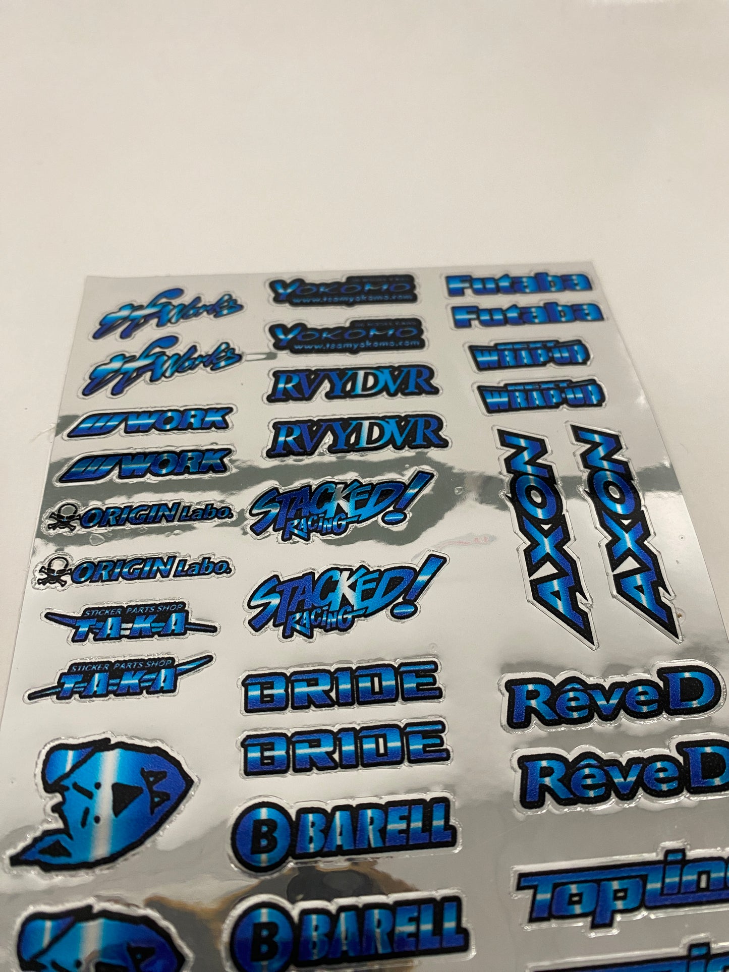 Color chrome Sticker sheet