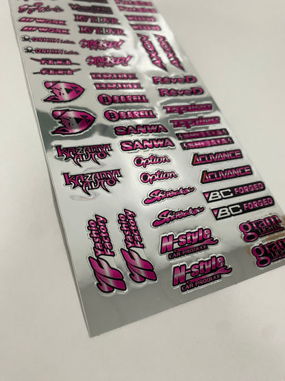 Color chrome Sticker sheet