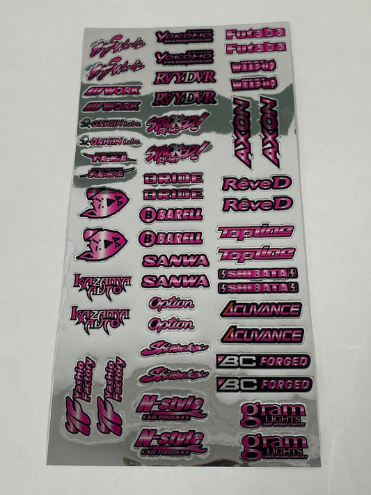 Color chrome Sticker sheet