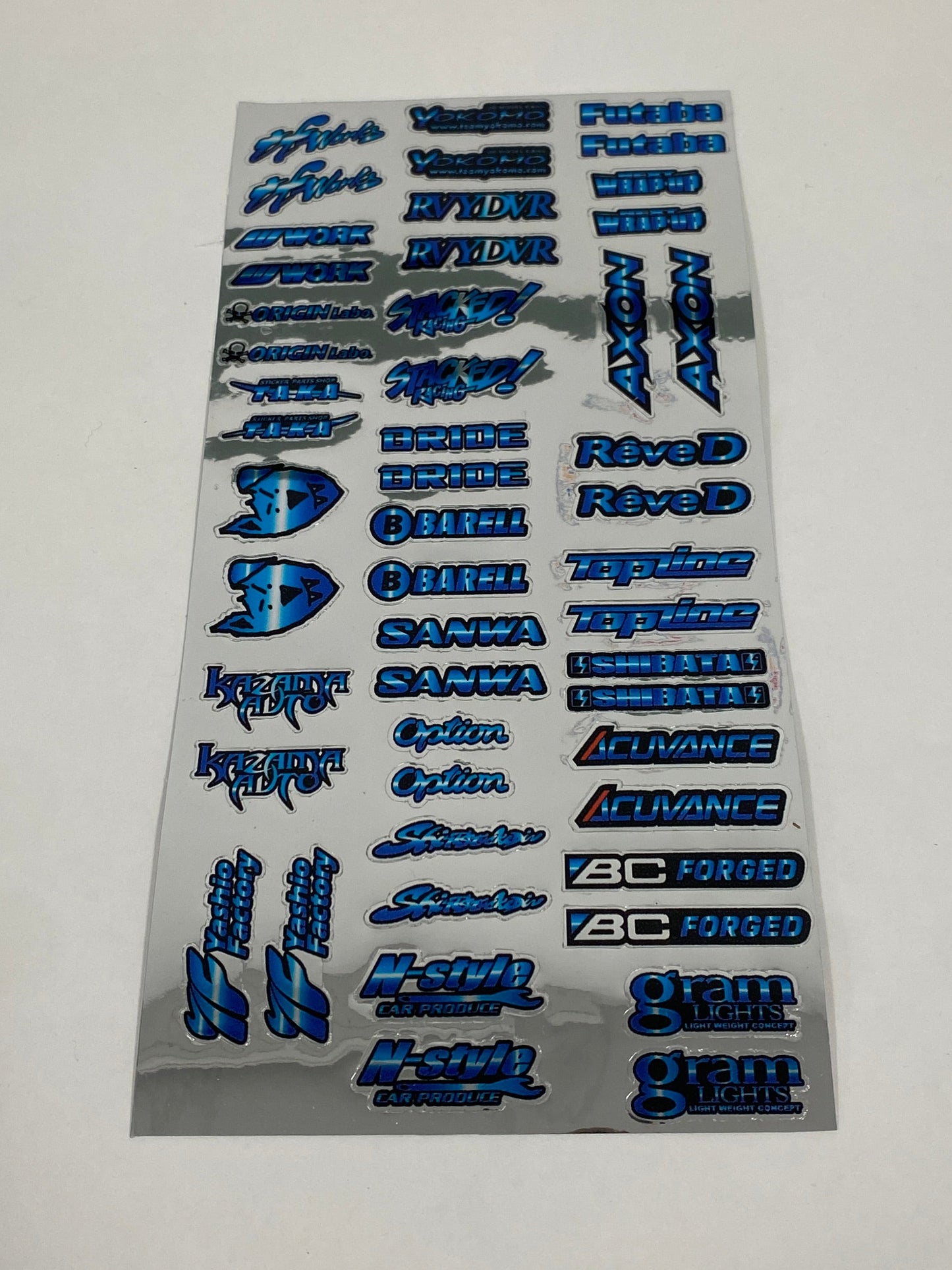 Color chrome Sticker sheet