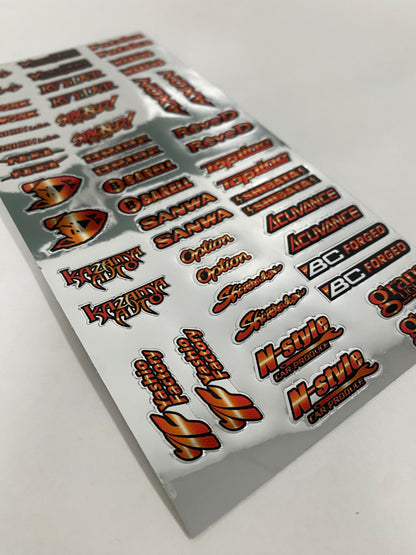 Color chrome Sticker sheet