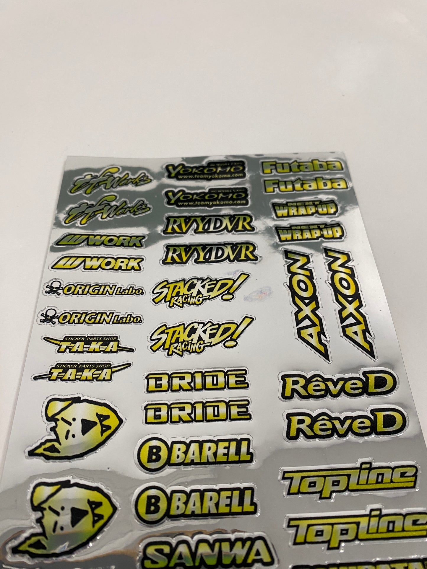 Color chrome Sticker sheet