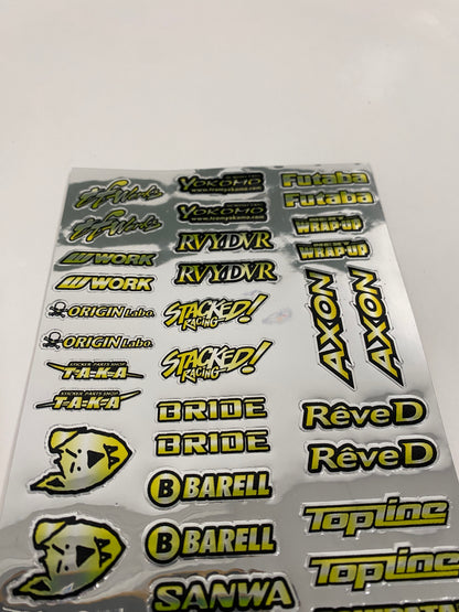 Color chrome Sticker sheet