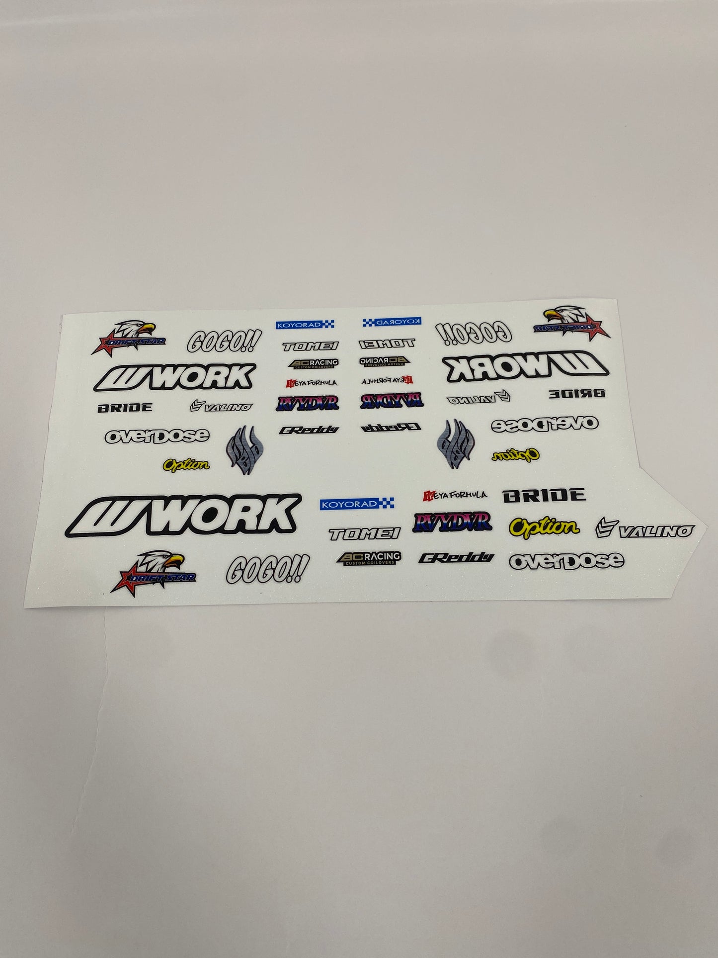 "J" logo set sticker sheet