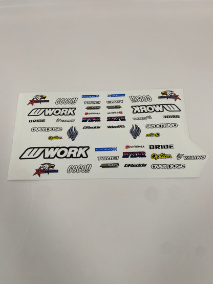 "J" logo set sticker sheet